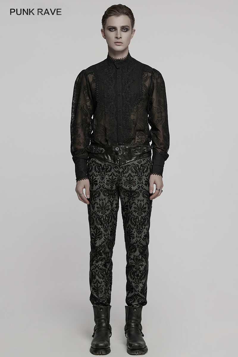 กางเกงสูทปักลายสไตล์โกธิคสุดหร - Embroidery Gothic บทวิจารณ์และราคา