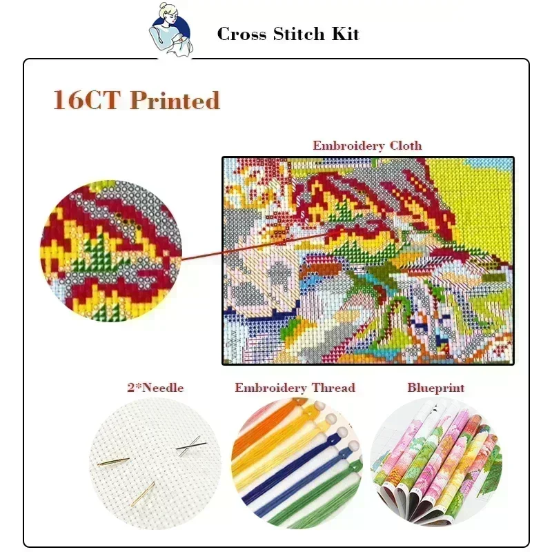 Joy Sunday Cross Stitch ชุดไฮเ - Embroidery X Pattern บทวิจารณ์และราคา