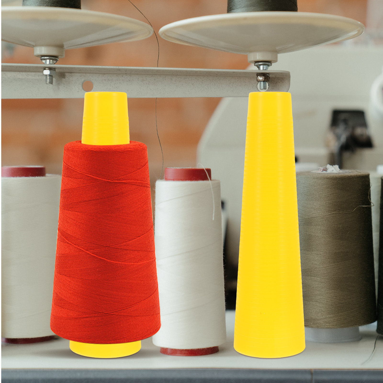 10 ชิ้น กระสวยพลาสติกทรงกรวยทน - Embroidery Yarns บทวิจารณ์และราคา