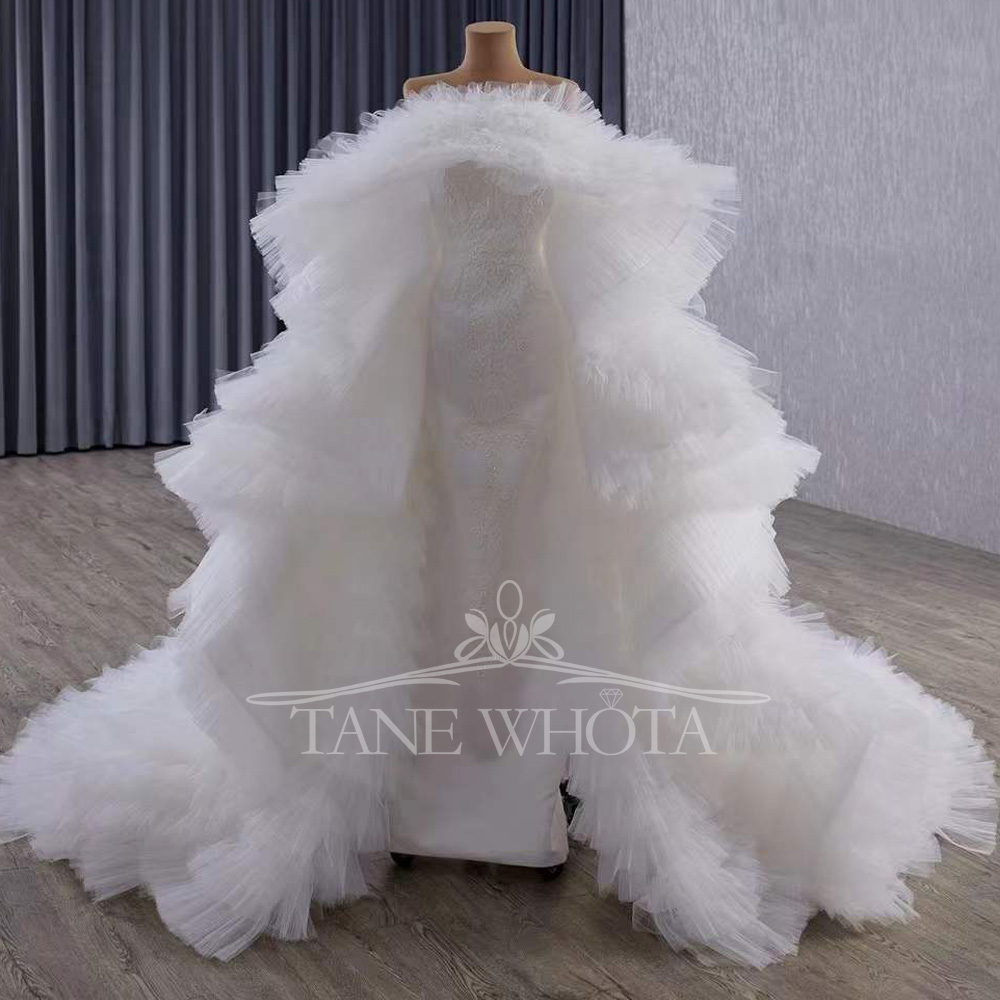 ชุดเดรสทรงเมอร์เมดหรูหราสำหรับ - Embroidery Organza บทวิจารณ์และราคา