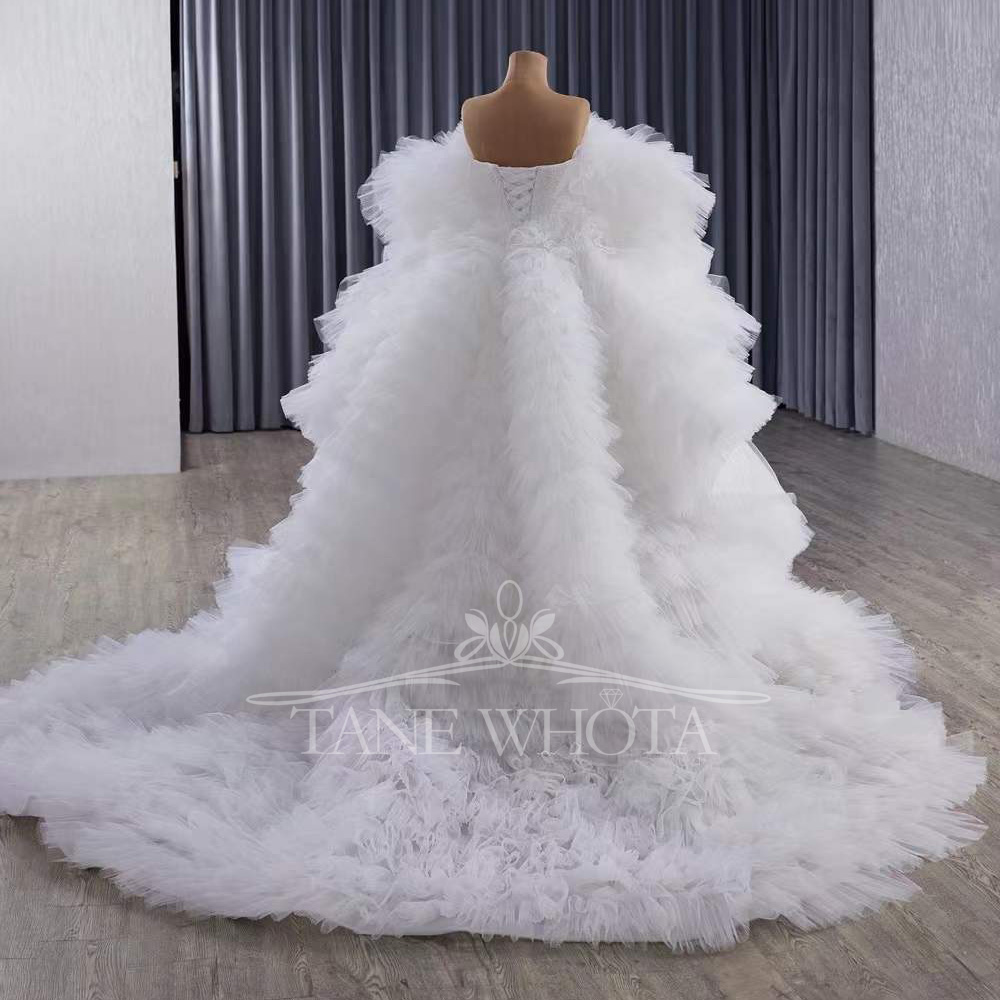 ชุดเดรสทรงเมอร์เมดหรูหราสำหรับ - Embroidery Organza บทวิจารณ์และราคา