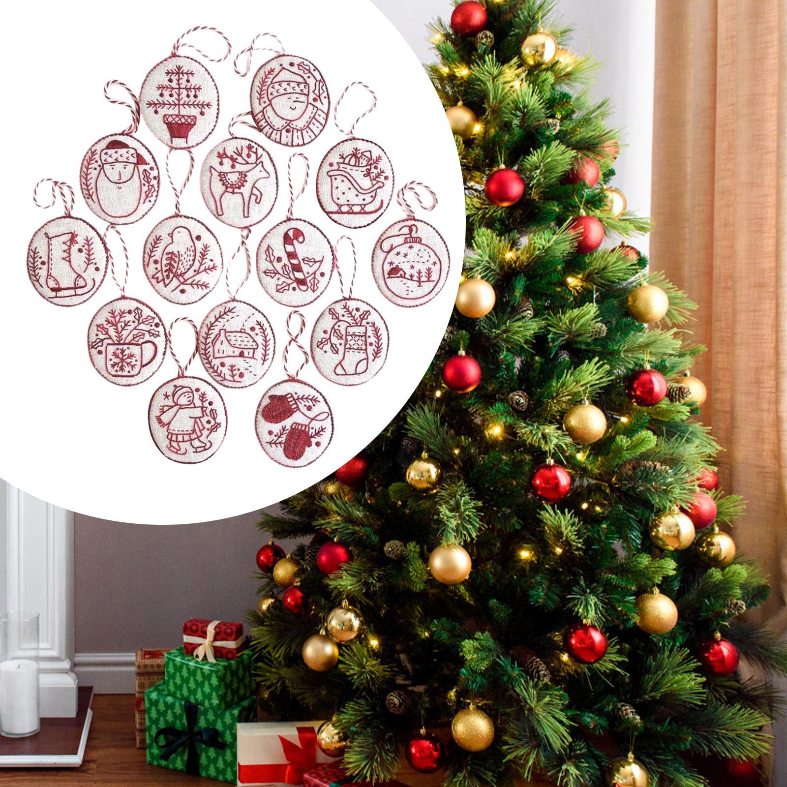 ชุดเครื่องประดับคริสต์มาสปักมื - Embroidery Xmas Ornaments บทวิจารณ์และราคา