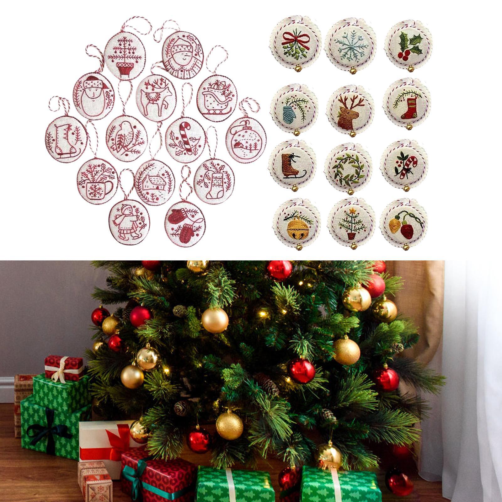 ชุดเครื่องประดับคริสต์มาสปักมื - Embroidery Xmas Ornaments บทวิจารณ์และราคา