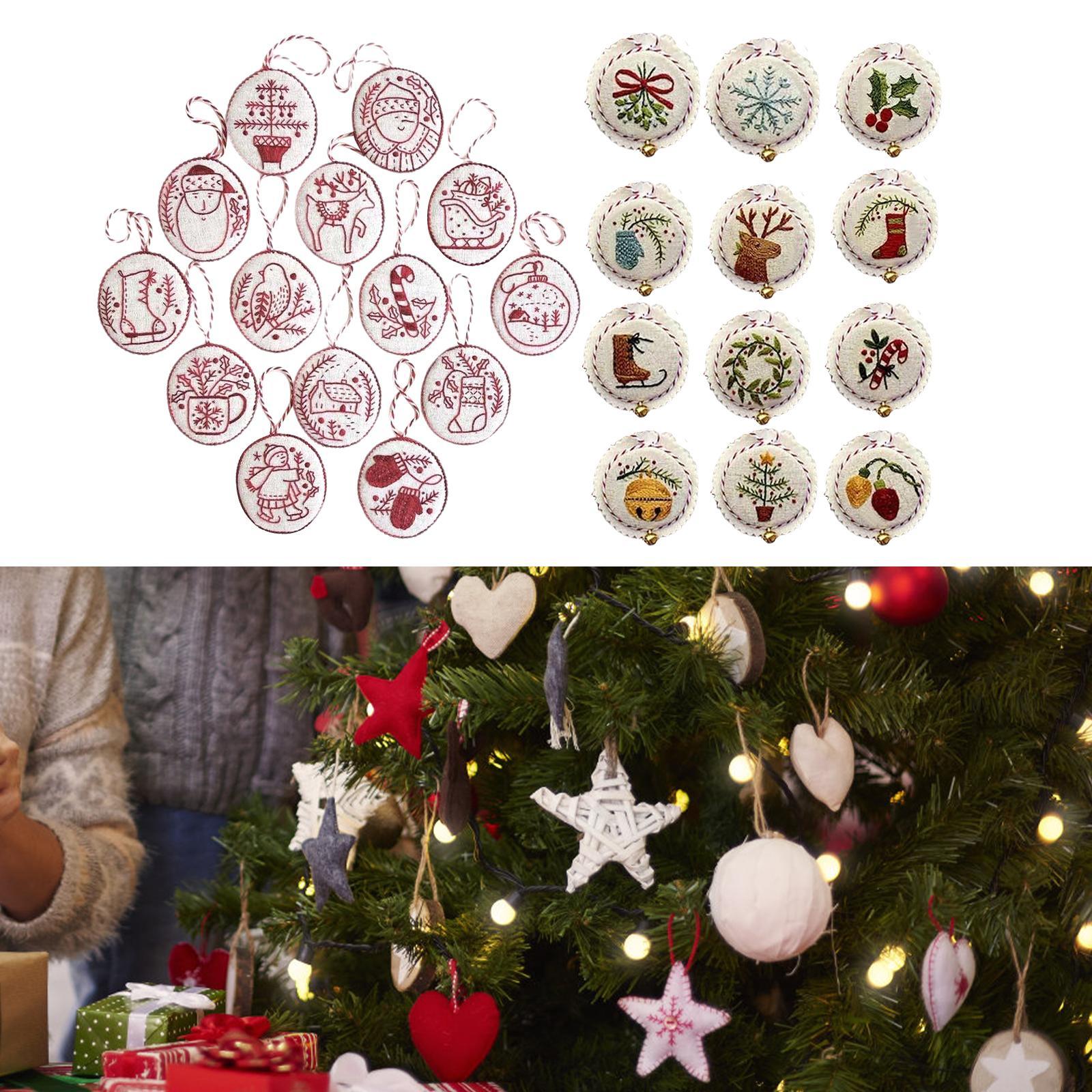 ชุดเครื่องประดับคริสต์มาสปักมื - Embroidery Xmas Ornaments บทวิจารณ์และราคา