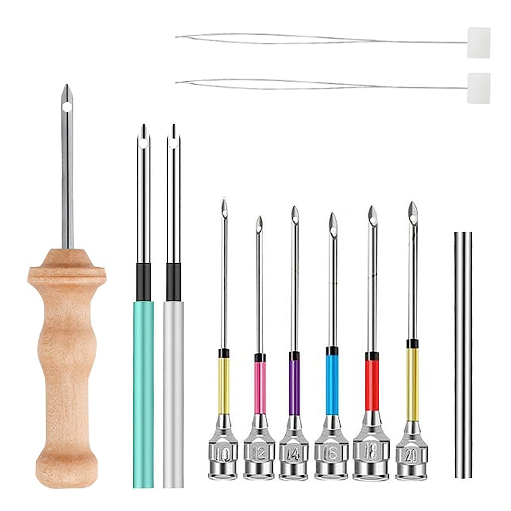 Punch เข็มชุดไม้เย็บปักถักร้อย - Punch Needle Handle บทวิจารณ์และราคา