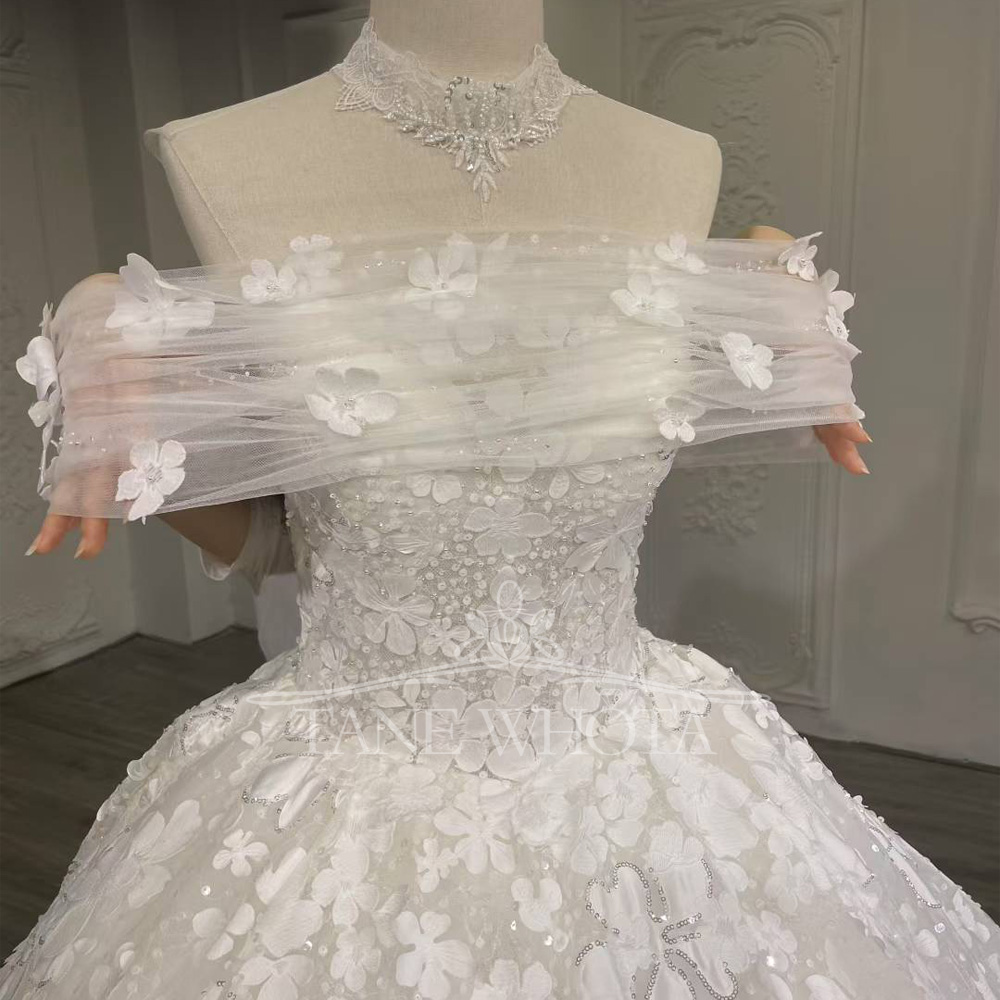 หรูหราSequinedชุดแต่งงาน2025 S - Embroidery Organza บทวิจารณ์และราคา