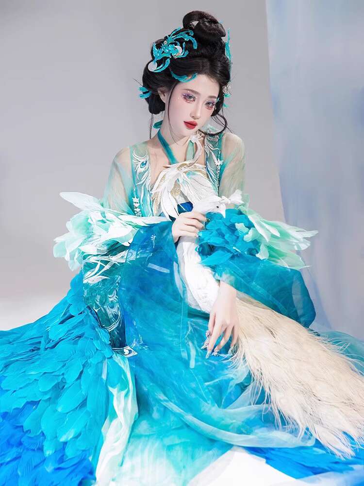 ใหม่นกยูง Hanfu สตรีแฟชั่นอุตส - Embroidery Shirt บทวิจารณ์และราคา