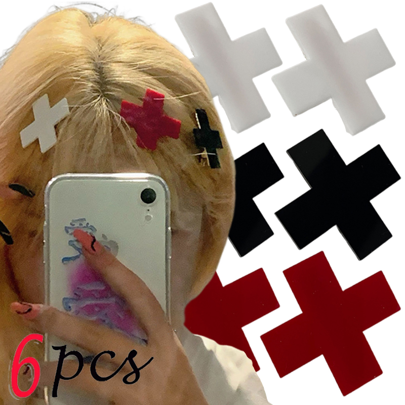 กิ๊บติดผมสีแดงแบบพังค์สไตล์ฮิป - Embroidery Gothic บทวิจารณ์และราคา